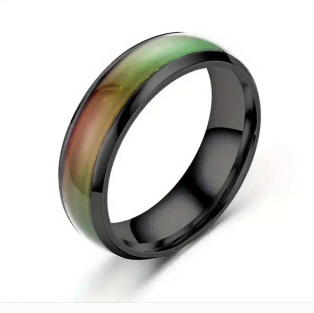 Unisex Multicolor Temperature Mood Ring Sz 11
